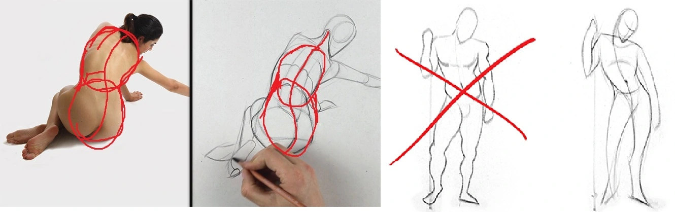 Starting to learn the gesture drawing from the scratch. – Feed